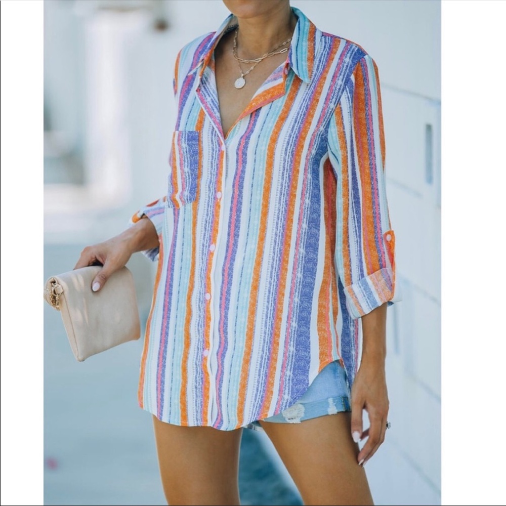 Vici Multicolor Button Down - image 2